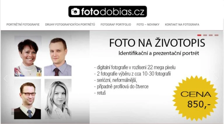 Fotografie na životopis, CV od dobrého fotografa