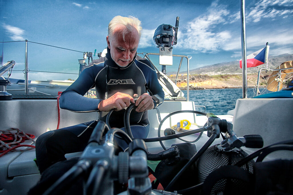 Fotografie z potápění – podvodní focení na Kanárech