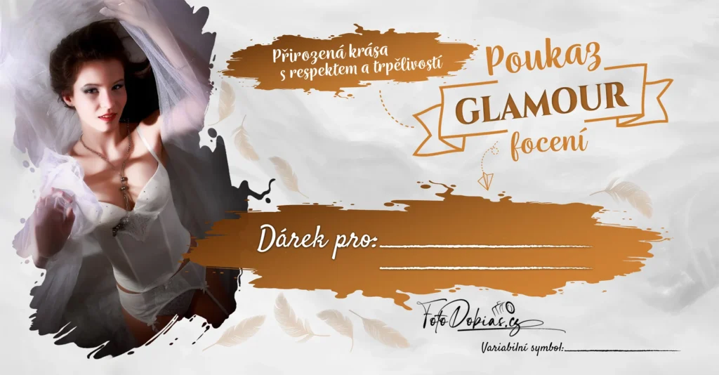 Voucher na boudoir focení – elegantní glamour